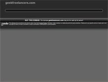 Tablet Screenshot of geekfreelancers.com